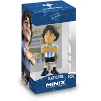 Minix , Diego Maradona von Argentinien PVC-Figur 12 cm, Weiß / Blau