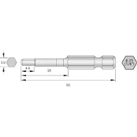 Bernstein Tools for Electronics 6-HX30-50 Bit-Set HRC-Stahl hochlegiert E 6.3