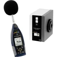 Pce Instruments -432-SC 09 Tragbarer Profi Schallkalibrator Klasse 1 inkl. Schallpegelmessgerät mit GPS Klasse 1
