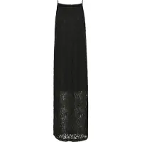 Kaffe Midikleid "Damen Kleid KAlora", Damen, Gr. 34, N-Gr, schwarz (schwarz deep), Obermaterial: 35% Polyamid PA. 35% Viskose CV. 30% Baumwolle CO., Kleider Midikleid