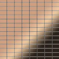 ALLOY Mosaik Fliese Massiv Metall Kupfer Gewalzt Kupfer 1,6mm Stark Bauhaus-cm 1 Paket mit 10 Matten 1,05 m2 Kupfer