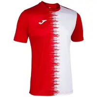 Joma City Ii Kurzarm-t-shirt Rot,Weiß M Herren Rot,Weiß M