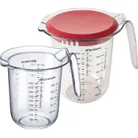 Westmark Set 2tlg., Messkannen 0,5 l und 1 l,1 x 30662270 Messkanne, 1 l, mit Deckel,1 x 30642270 Messkanne, 0,5 l, 306622E6