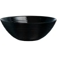 Luminarc 6 x Harena Uni schwarz Schale 27cm * - Noir (gehärtet)