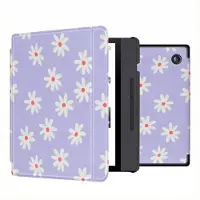 IMoshion Design Slim Hard Case Sleepcover mit Stand für das Kobo Libra H2O - Flowers Distance