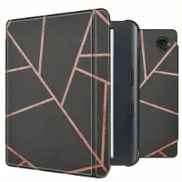 IMoshion Design Slim Hard Case Sleepcover mit Stand für das Kobo Libra Colour - Black Graphic
