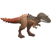 Mattel Jurassic World Gigantic Thrashers Gorgosaurus Dinosaurier-Actionfigur, 2 Angriffe und Evolutionsfunktion, 4 Jahr(e), Mehrfarbig, Kunststoff