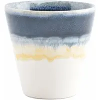 Salt & pepper Tasse Flow Blue / Yellow / White 100 ml (4er-Set)