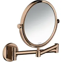 Hansgrohe Rasierspiegel Axor Uni. Circular Wandmontage, polished red gold