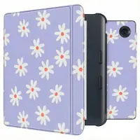 IMoshion Design Slim Hard Case Sleepcover mit Stand für das Kobo Libra Colour - Flowers Distance