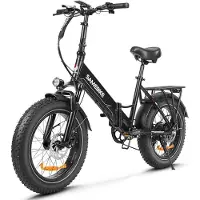 Samebike Elektrofahrrad - - LOTDM200-II-FT-BK - 48V 13Ah - Reichweite 60-120 km - 20 Zoll