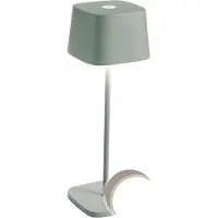 Zafferano Ofelia Mini Tischlampe - Aufladbare LED Außenlampe - 30 cm - Braun