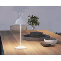 Sompex LED Akku Tischleuchte Hook in Weiß 2,5W 238lm IP65