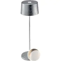 Zafferano Olivia Pro Tischlampe - Aufladbare LED Außenlampe - 35,5 cm - Gold