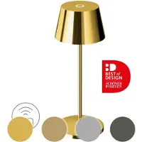 Villeroy & Boch Seoul Micro RC LED-Akkuleuchte-Gold-mit LED (2200K/3000K)