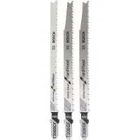 Bosch Extra Clean Hard Wood Jig Saw Blade 3 Units Silber