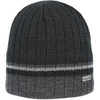 Eisglut Unisex Gatesa Merino Strickmütze - STK - SCHWARZ