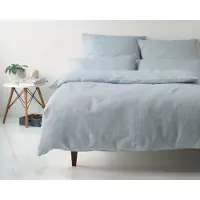 Elegante Leinen Bettwäsche Pure pastell-grün Kissenbezug einzeln 40x80 cm