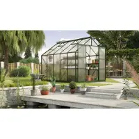 Pergart Vitavia, Aktionsangebot (inkl. 100 Euro Zubehör): Gewächshaus "Uranus 8300", smaragd grün, 8,3 m², 4 mm HKP