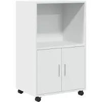vidaXL Rollschrank Weiß 55x40x91 cm Holzwerkstoff