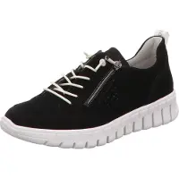 Waldlaufer Schnürhalbschuhe in schwarz, Gr. 4