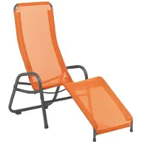 Karasek Bermuda Premium Neo Bäderliege Aluminium/Textilene Orange|Dunkelgrau 11150883