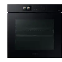 Samsung Dual Cook Einbaubackofen 60cm, 76 l, A+*, Pyrolyse, Schwarzes Glas, Serie 7, grifflos, mit Kamera, NV7B7997ADK/U1