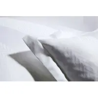 Elegante Mako-Satin Metropolis 2058 Farbe Weiss 80x80 155x220 cm