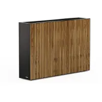 Herstera Pflanzkübel GARDEN "Deco Planter Divider", schwarz, natur, B:120cm H:80cm T:25cm, Metall, Stahl, Pflanzgefäße, Pflanzkübel, BxTxH: 120x25x80 cm