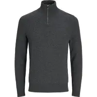Jack & Jones Troyer "JJEEMIL KNIT HALF ZIP NOOS" Baumwollmischung, regular fit