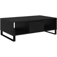 vidaXL Couchtisch Schwarz Eichen-Optik 104 x 60 x 35 cm Holzwerkstoff