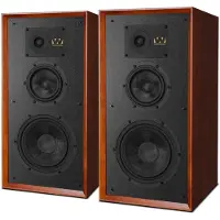 Wharfedale Super Linton - Standlautsprecher, mahagoni, mit Stands