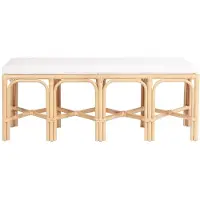 Vente-unique Sitzbank Lumanio Naturfarben Hell 120 cm