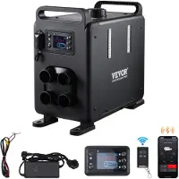 Vevor 8 kW Dieselheizung 12 V / 24 V All in One Diesel-Luftheizung mit Bluetooth App-Steuerung &amp; Fernbedienung &amp; Anzeigebildschirm &amp; CO-Alarm