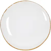 Mica Decorations Mica Essteller Tabo weiß, Ø 26,5 cm x 3 cm GLO660652850