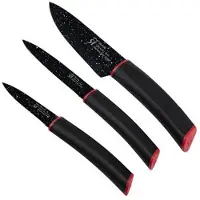 San Ignacio Set de Keops Marmor-Messer SG-4136 Schwarz Edelstahl 3 Stück