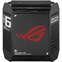 Asus ROG Rapture GT6 (B-2-PK), Schwarz, Intern, Mesh-Router, Leistung, 538,8 m², Tri-Band (2,4 GHz / 5 GHz / 5 GHz)