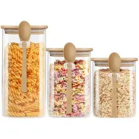 Cheffinger 3er Set Vorratsgläser Glas