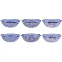 Bjorn 6er-Set: Salatschalen "Dark" in Dunkelblau - Ø 21 cm - onesize