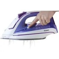Domo DO7052S, Dampfbügeleisen, Keramik-Bügelsohle, 120 g/min, Weiß, 40 g/min, 0,3 l