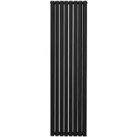 MonsterShop Oval Röhrenheizkörper - 1800mm x 480mm - Schwarz