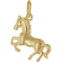 Trendor 21216 Pferd Schmuck-Anhänger 925 Silber Vergoldet