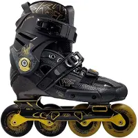 KRF Freeskate 4x80 Angel High Carbon Inline-skates Schwarz EU 42 Schwarz EU 42