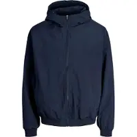 Jack & Jones 12288916_2078_M, Uni, Erwachsener, Reißverschluss, Polyester, Blau