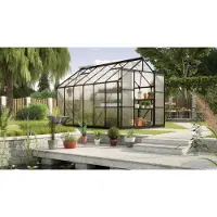 Vitavia Vitavia, Aktionsangebot (inkl. 100 Euro Zubehör): Gewächshaus "Uranus 9900", schwarz, 9,9 m², 4 mm HKP