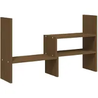 vidaXL Monitorständer Honigbraun (39-72)x17x43 cm Massivholz Kiefer