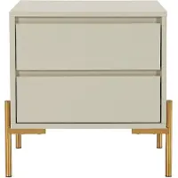 Vente-unique Nachttisch Korasa Beige 50 cm