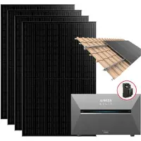 Anker SOLIX Solarbank 3 Pro 1.820 W Balkonkraftwerk mit Smart Meter Halterung Dachziegel