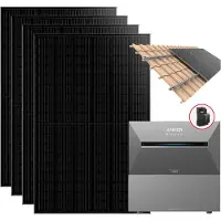 Anker SOLIX Solarbank 3 Pro 1.820 W Balkonkraftwerk Mit 1 BP2700 und Halterung Dachziegel