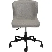 Ebuy24 Glam Dan-Form Bürostuhl Bouclé hellbraun.